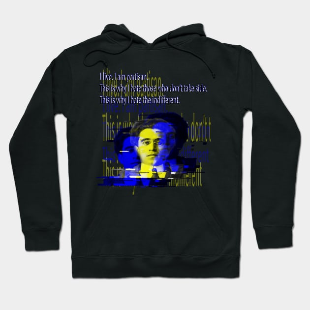 Gramsci: I hate the indifferent Hoodie by Blacklinesw9